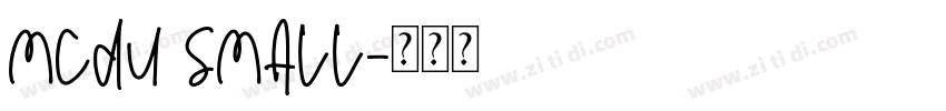 MCDU Small字体转换